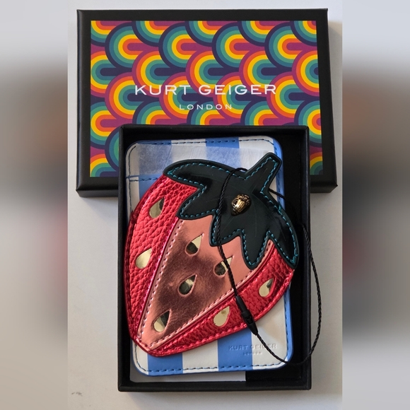 Kurt Geiger Accessories - Kurt Geiger Strawberry Cardholder NWT